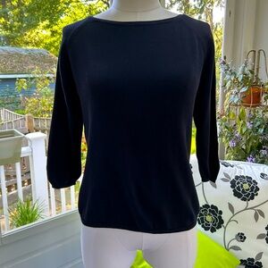 Talbots Dark Blue 3/4-Length Sleeve Sweater